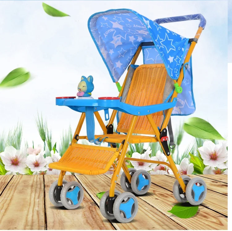 baby stroller high landscape light portable umbrella baby winter baby cars hand can take a folding folding stroller Rattan