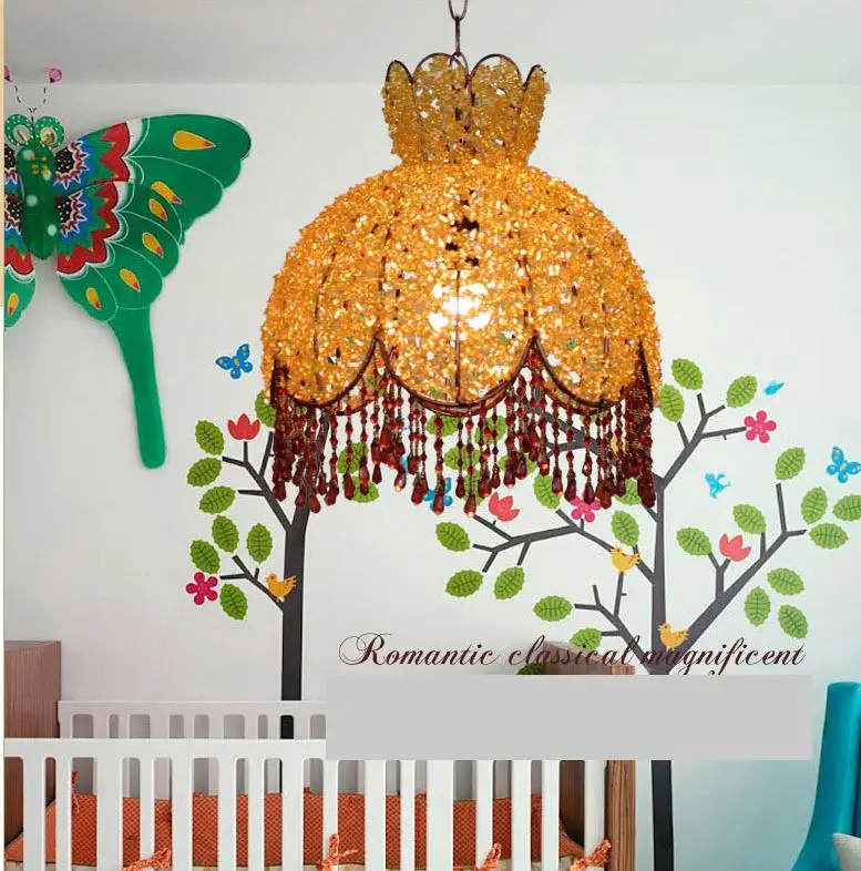 DIY антикварные художественные люстры Свадебные светильники для столовой