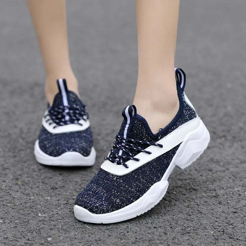 Туфли PINSEN женские на плоской подошве дышащие кроссовки шнуровке повседневная