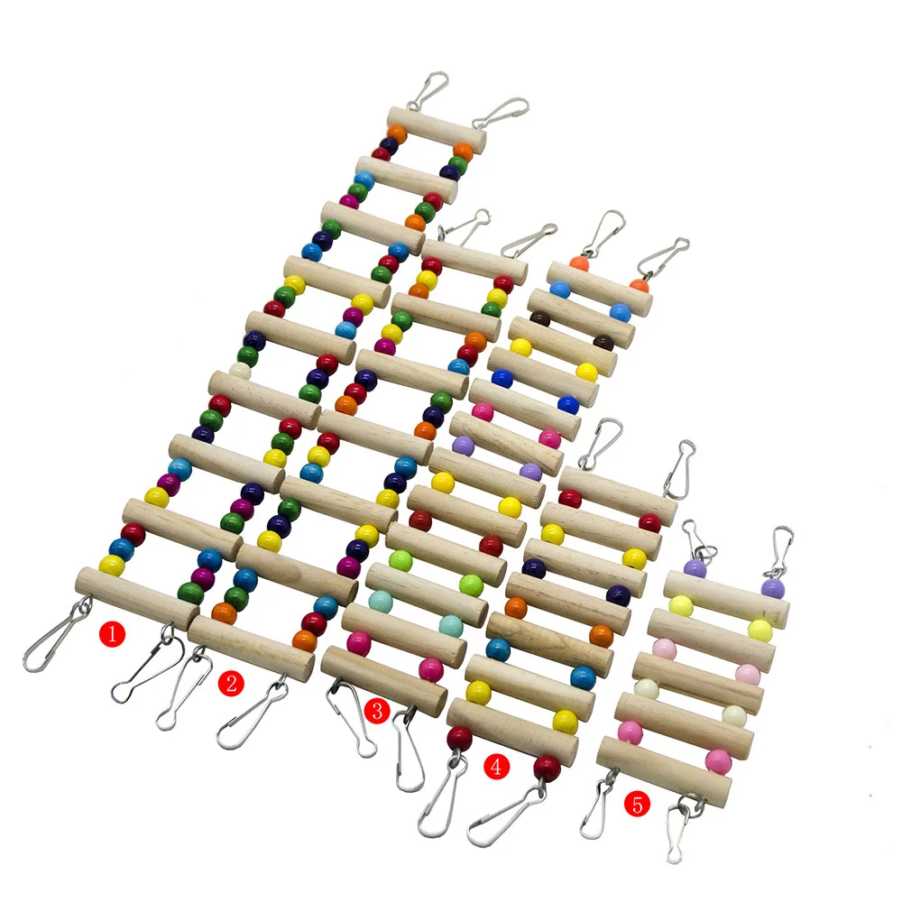 

Parrot Toys For Bird Ladder Pet Stairs Accessories Cage Decoration Cockatiel Perch Toy Budgie Parakeet hangmat met standaard