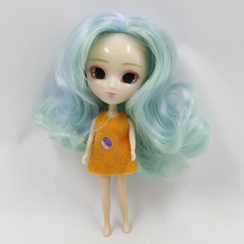 Мини кукла Pullip 11 см, как BJD кукла различные цвета волос прическа одежда случайный