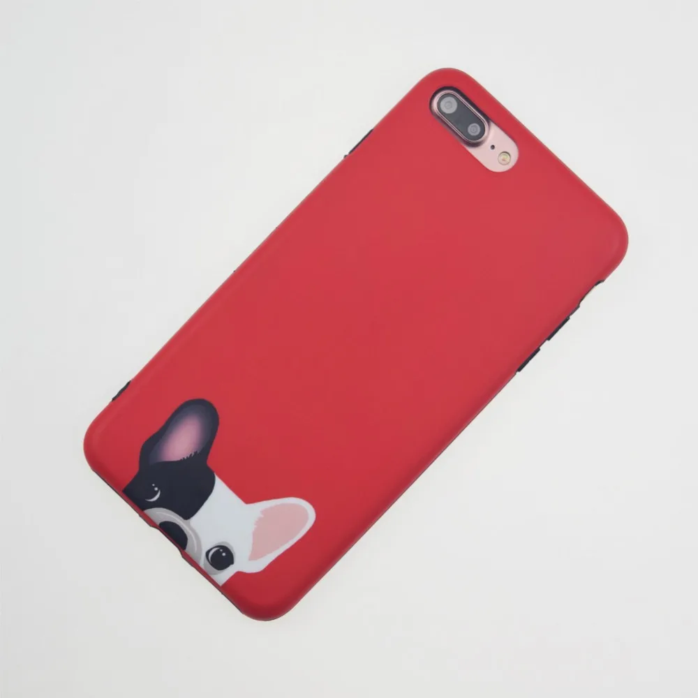 FACEVER милые французские чехлы для телефонов с бульдогом для IPhone X 10 6 6s 7 8 Plus Kawaii Dogs матовый Силиконовый чехол с защитой от отпечатков пальцев