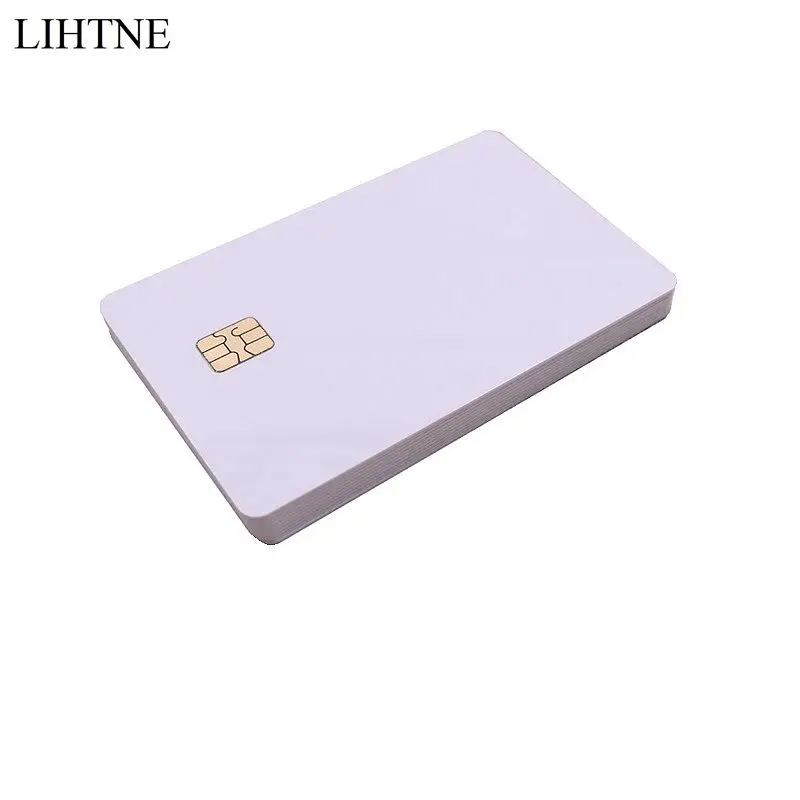 10 шт. пустые ПВХ ИС карты модель 4442 ISO7816|sle 4442|smart ic cardic card |