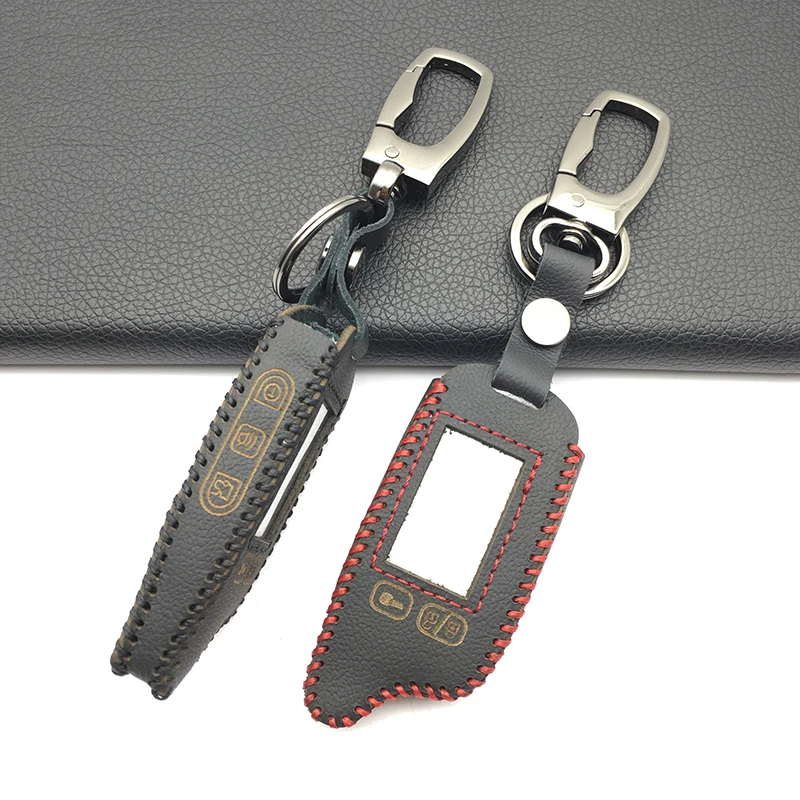 Кожаный чехол для ключей TZ 9010 Tomahawk TZ9010 2 сторонняя Автомобильная сигнализация
