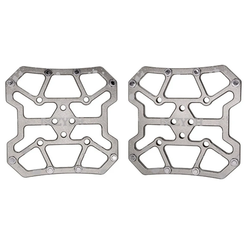 t 1 Pair Aluminum Alloy Bicycle Pedal Flat Platform Adapter Conversion Universal Compatible MTB Road Bike Parts Accessories - Цвет: t