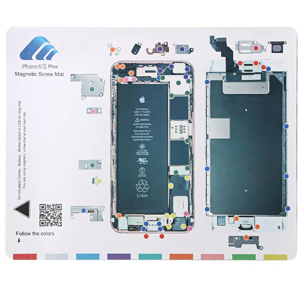 Профессиональный направляющий коврик для iPhone 8, 8 plus, 7 Plus, 6 S, 6, 5S, 5, магнитный винт, хранитель, диаграмма, коврик, инструменты для ремонта мобильного телефона