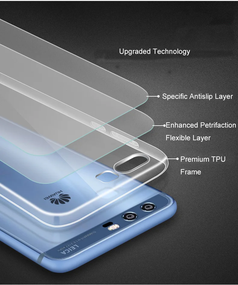 Новое поступление, чехол для huawei P10, силиконовый чехол для huawei P10 Plus, мягкий чехол из ТПУ для huawei p 10, Ультратонкий Прозрачный чехол