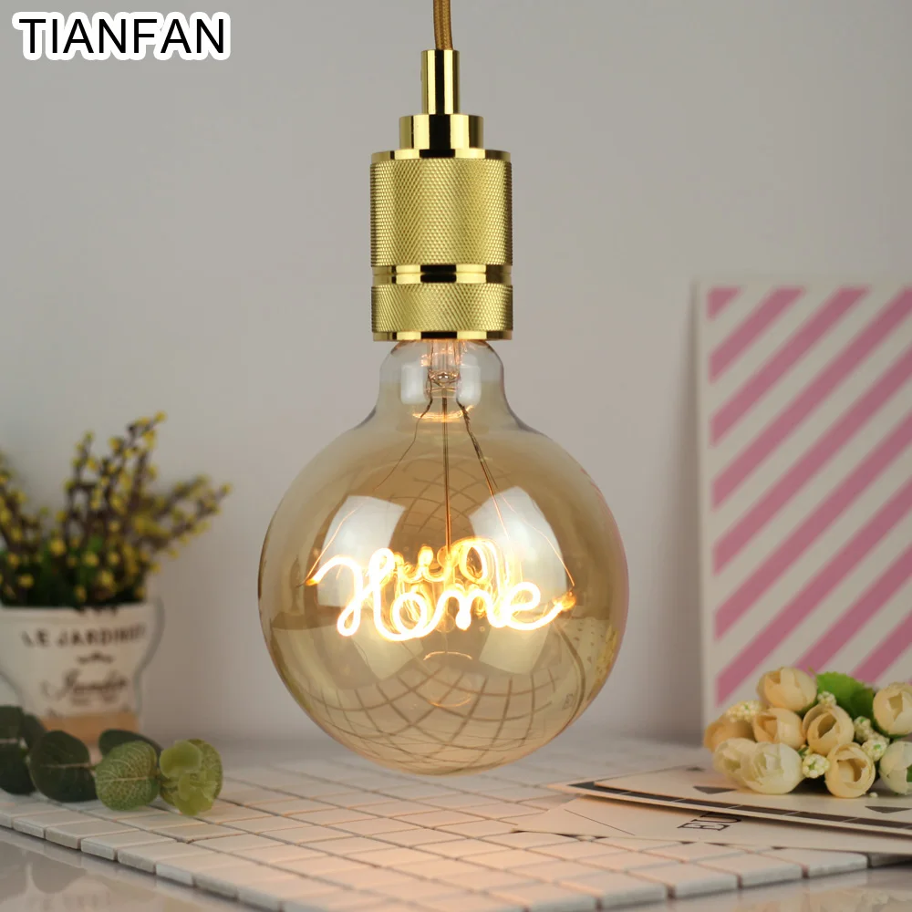 TIANFAN Globe винтажные светодиодные лампы 4 Вт Эдисона лампа домашняя Светодиодная