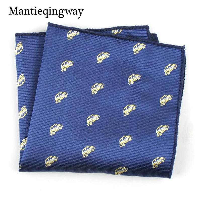 Mantieqingway 25*25 см бренд мультфильм собака и встряхивание автомобиль шаблон Платок