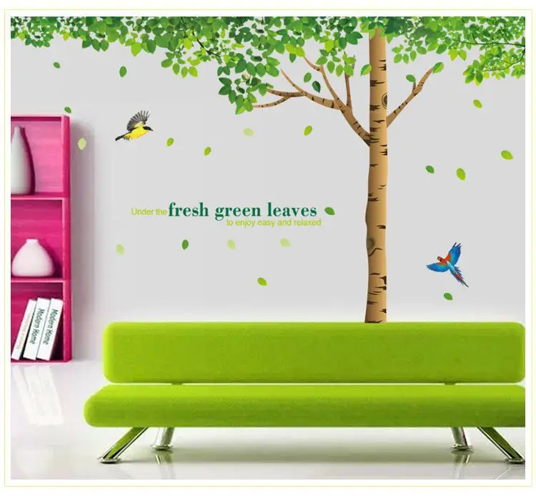 Размера плюс современные наклейки для украшения стен большая тема дерева
