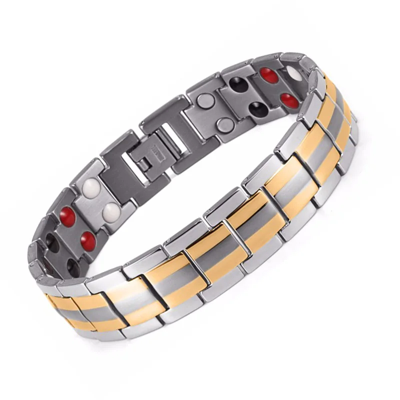 Здоровый Магнитный браслет мужские ювелирные изделия магнитотерапия