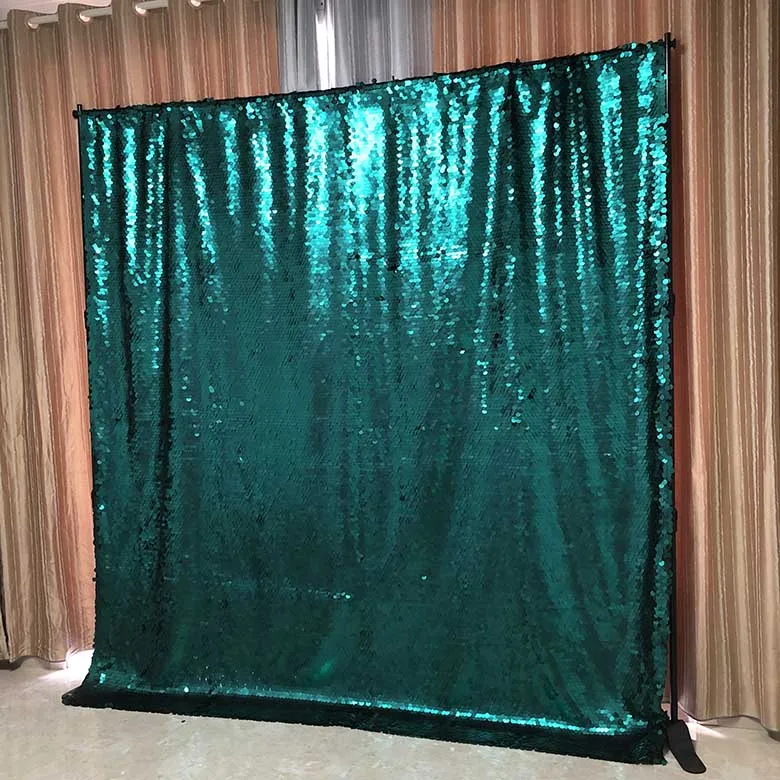 Christmas Green Розовое золото/Медовое золото/розовый/Карамель/синий/Павлин зеленый/серебро 18 мм блесток фон для фотобудки машины - Цвет: Christmas Green