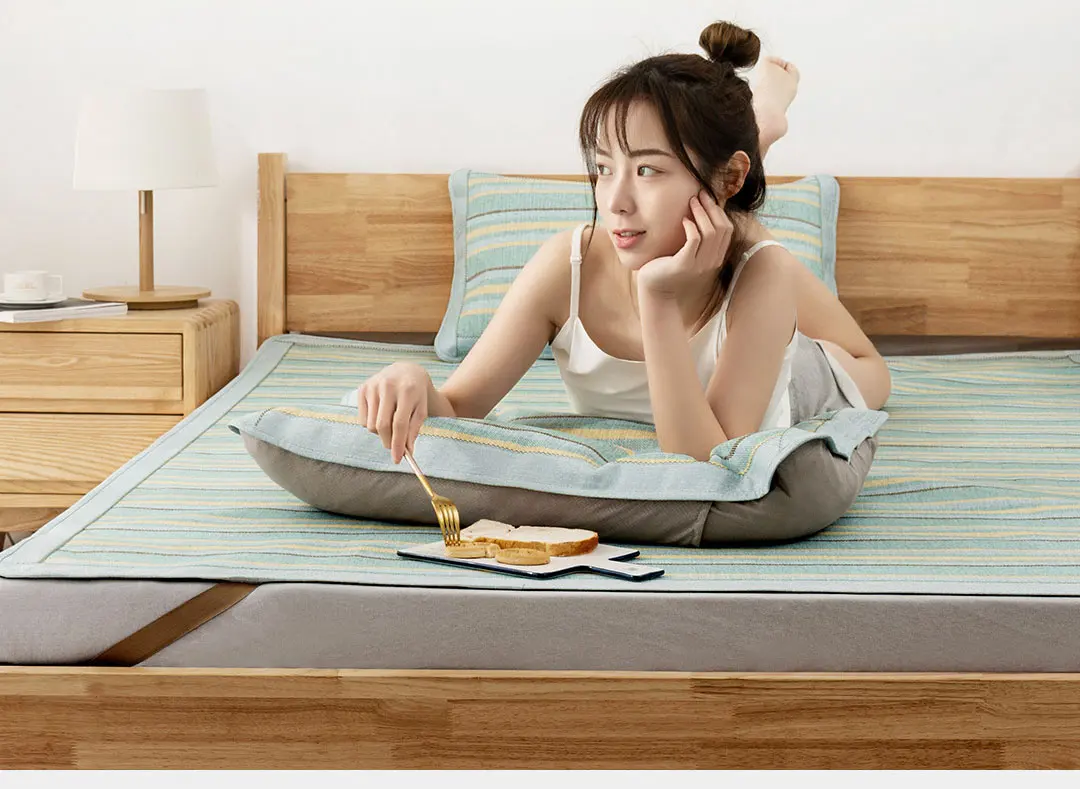 Xiaomi Como, летний коврик из волокна, набор простыней, летний классный коврик, покрывало для кровати, спальный матрас, защитный матрас, Набор чехлов для матраса