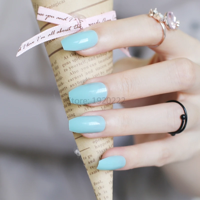 24 шт мода раздел конфеты цвет форма гроба ногти популярные продажи короля