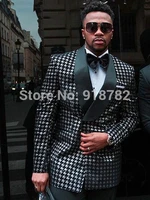 high quality double breasted groomsmen peak lapel groom tuxedos men suits weddingprom best man blazer jacketpantstie a135