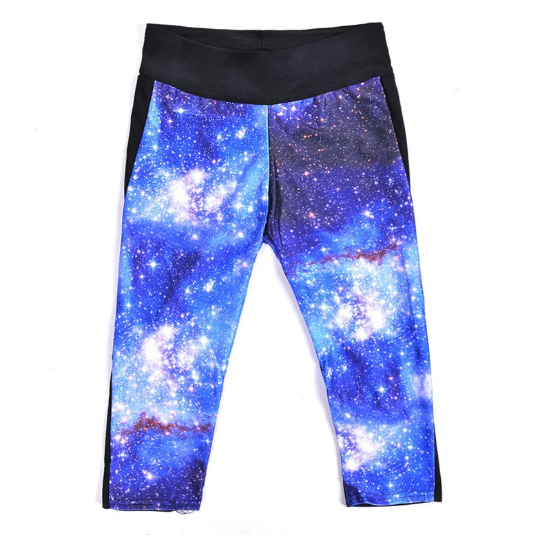 Брендовые леггинсы Млечный путь космическая цифровая печать тонкие джеггинсы