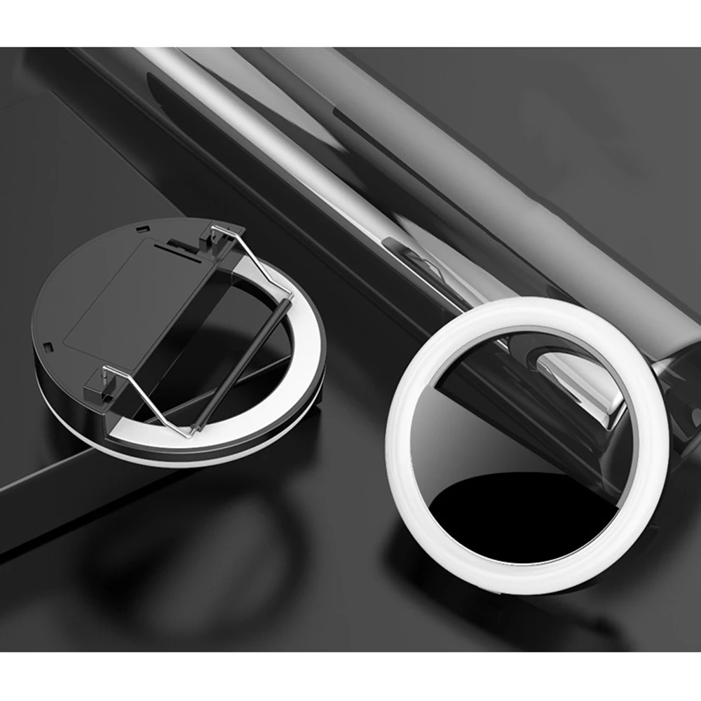 2019 new phone light supplement LED ring -timer lamp with mirror fixture | Красота и здоровье