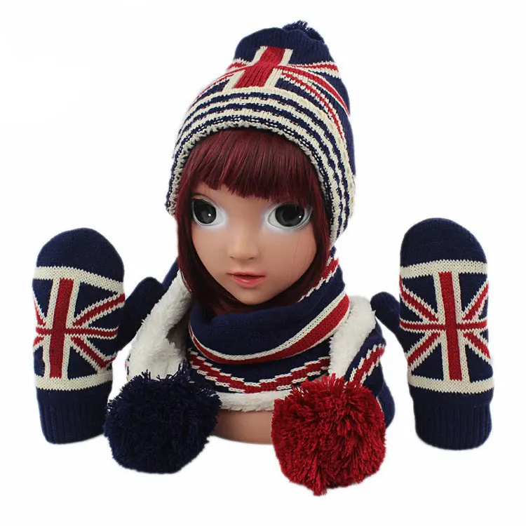 CIVICHIC модная одежда для родителей и ребенка с рисунком Флаг Великобритании шарф