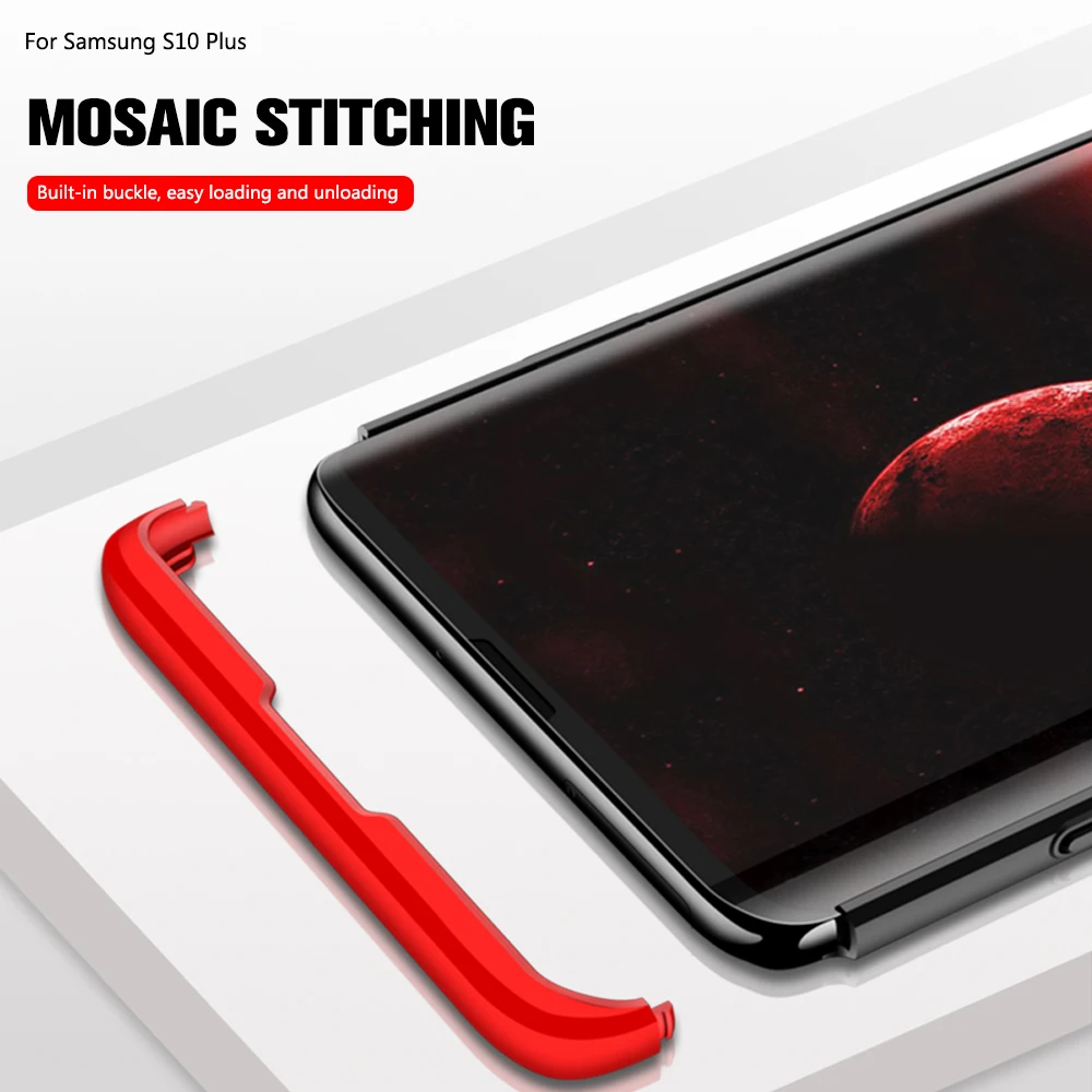 For Samsung S10 Plus Case 360 Hard Luxury Cover Note 9 Coque Galaxy S9 E S10+ |