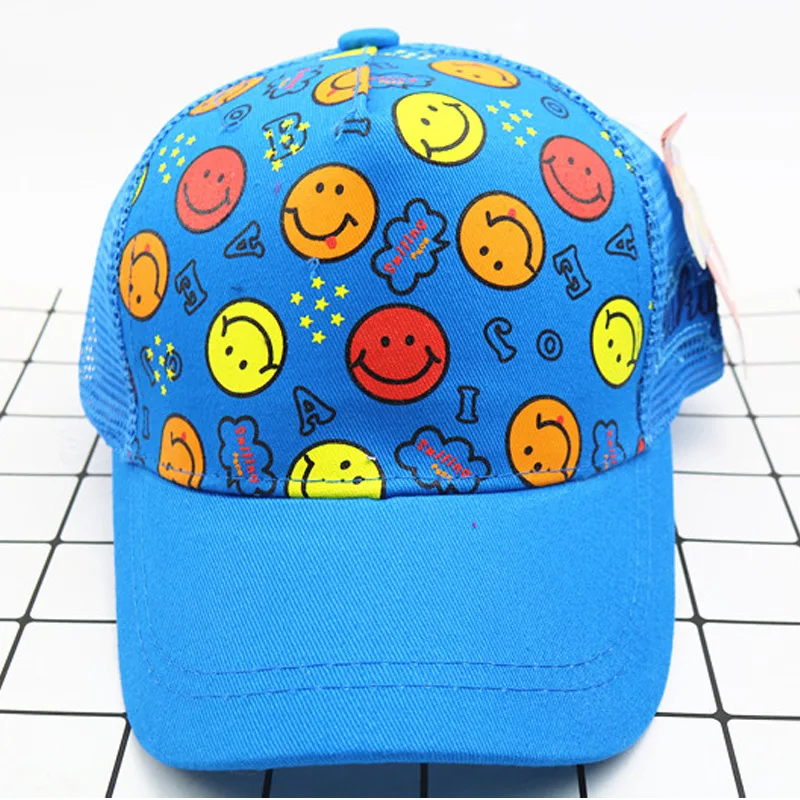 

Smile Face Cute Cat Ear Baby Hat Kids Boy Girl Baseball Cap Spring Summer Adjustable Sun Hat Child Boys Girls Hip Hop Hats