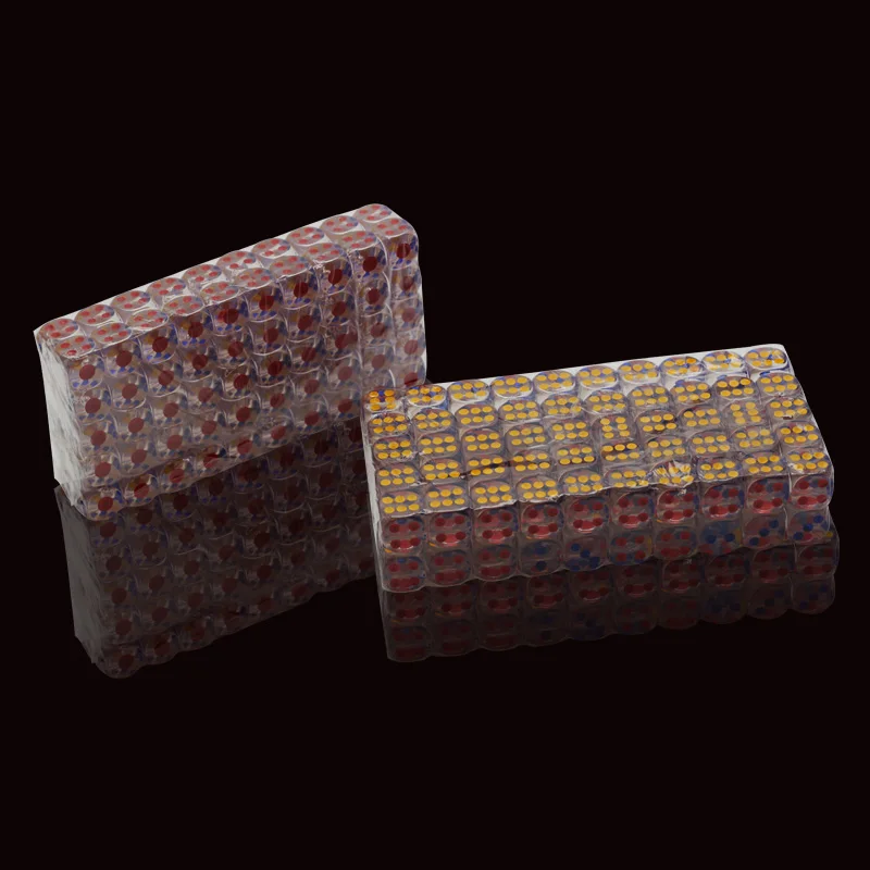 100 шт. набор Игральный костей акриловую продукцию высокого качества с украшением