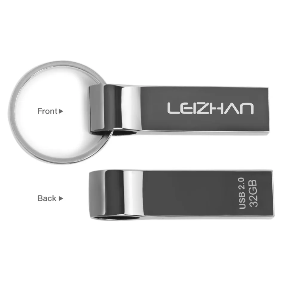 Водонепроницаемый USB флеш накопитель LEIZHAN металлическая Флешка хорошего