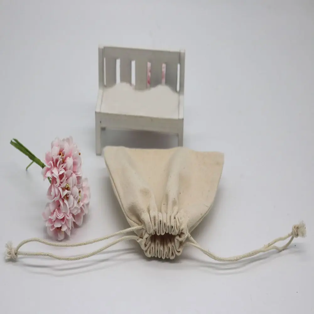 Сумка на шнурке из хлопка ручной работы для мужчин и женщин многоразовая сумка