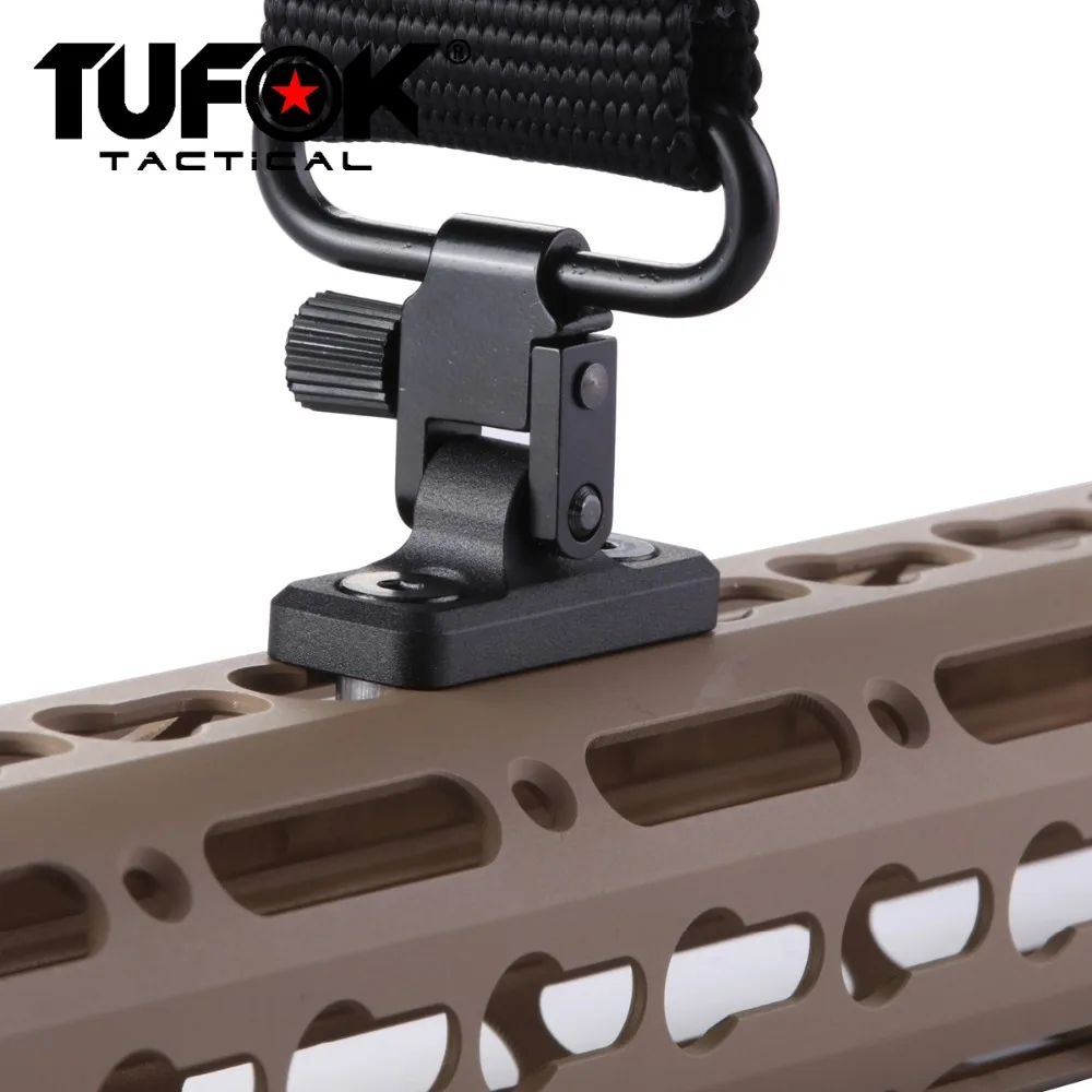 TuFok Keymod антабка пистолет крепление для ремня для системы Keymod, подходит для Uncle Mikes стиль QD Слинг поворотный, низкий профиль дизайн