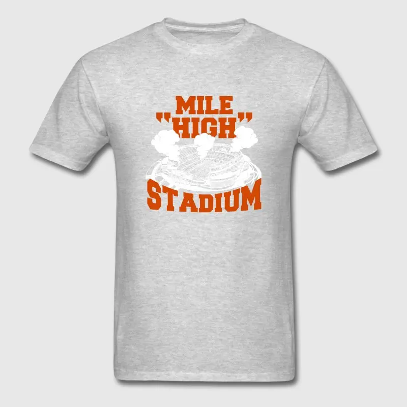 Модная футболка для Для мужчин подарок Mile High стадион солнечного света буквы Camiseta