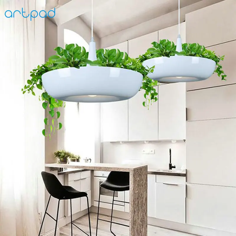 Artpad, современный подвесной светильник из янтарного стекла, AC110V-220V, кофе, бар, ресторан, отель, гостиная, столовая, светодиодный подвесной светильник, E27 в комплекте