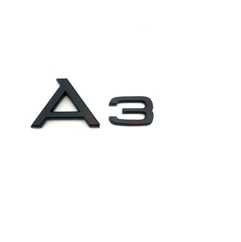 Глянцевый черный "3 A3L" ABS Магистральные сзади числа буквы слова эмблемы наклейки на Стикеры для Audi A3 A3L