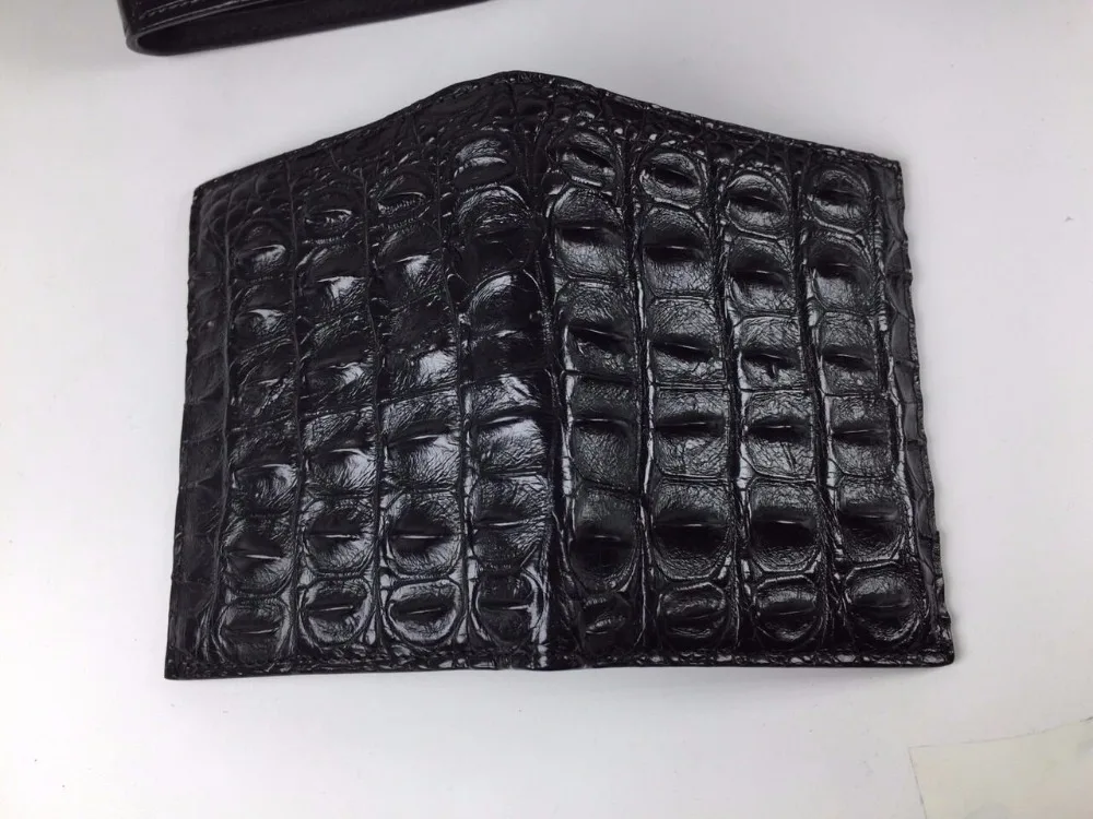 Мужские кошельки из 100% натуральной крокодиловой кожи мужской бумажник с