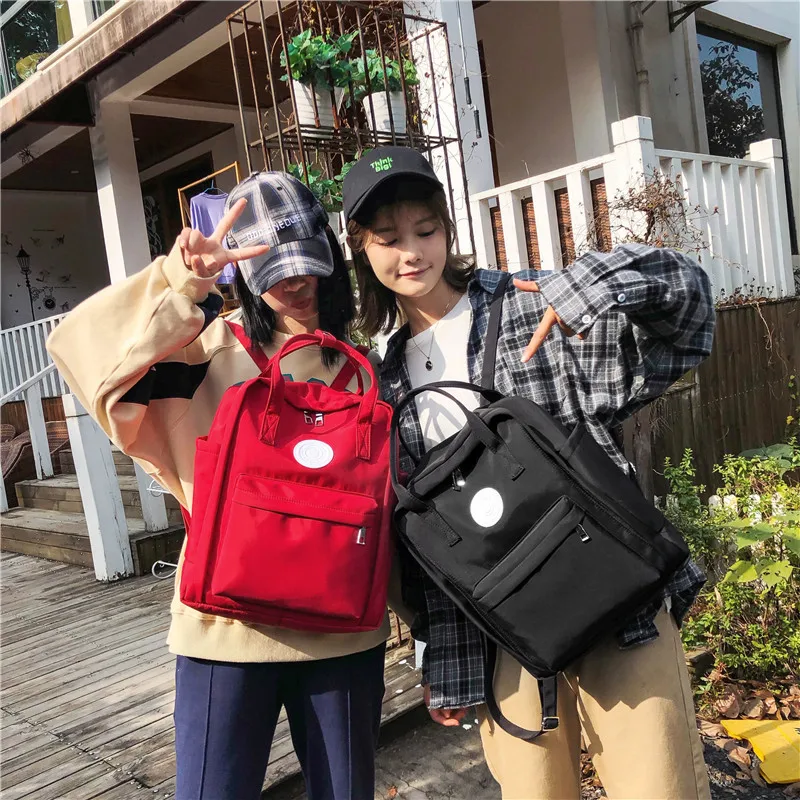 Youda простой в Корейском стиле сумка Школа одноцветное Цвет Портативный школьный