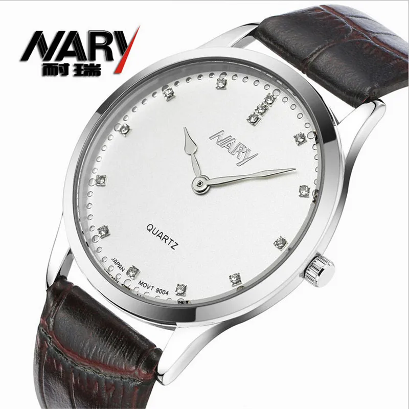 

Fashion Watches Men Luxury Brand Nary Men Watches Leather Band Quartz Wrist Watch For Men Ultra thin Watch relojes hombre 2020