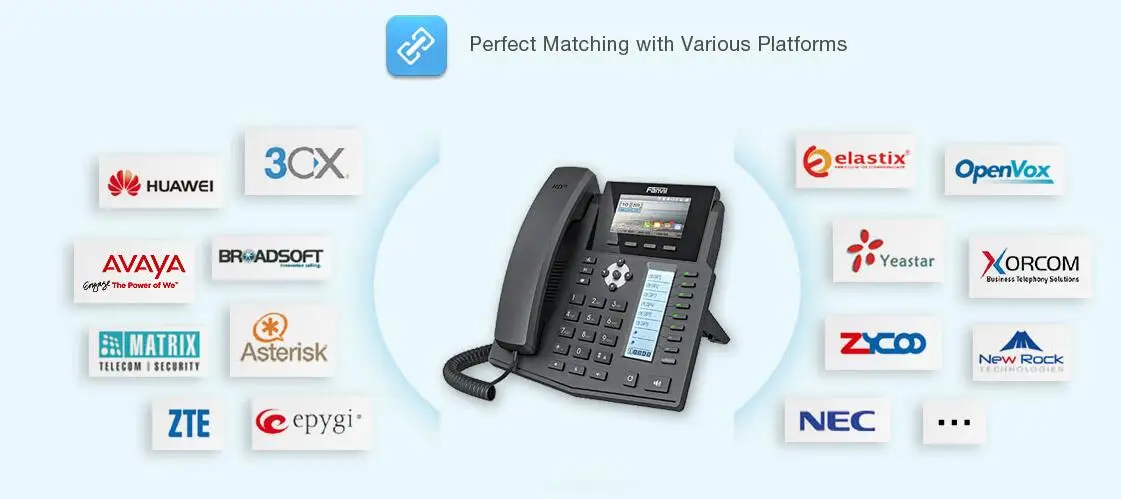 Fanvil X5S корпоративный IP телефон 3," DSS экран 6SIP линии SIP телефон+ DSS модуль расширения Поддержка Bluetooth с USB Dongle