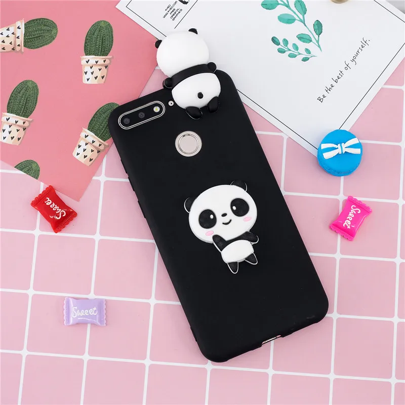 3D единорог панда Медведь кактус Мягкий Силиконовый ТПУ чехол для Huawei P Smart Z Honor 7A 7C Pro 7S 8S 8 9 10 Lite 10i 8X 8C 8A чехол