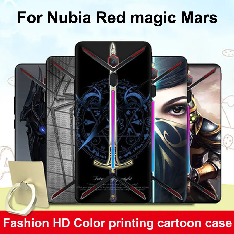 Для zte Nubia Red Magic Mars чехол игровой мультфильм Ультратонкий Мягкий силиконовый чехол красный волшебный Марс игровой телефон NX619J funda