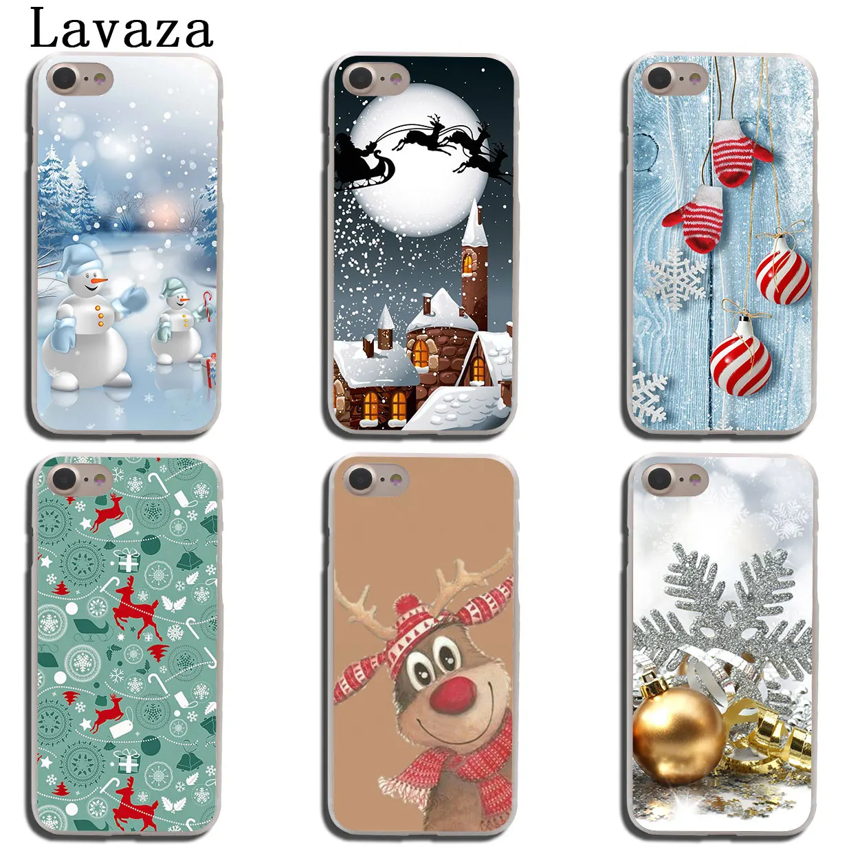 Твердый чехол для телефона Lavaza happy New Year Merry Christmas iPhone XR X XS 11 Pro Max 10 7 8 6 6S 5 5S SE 4S 4 |