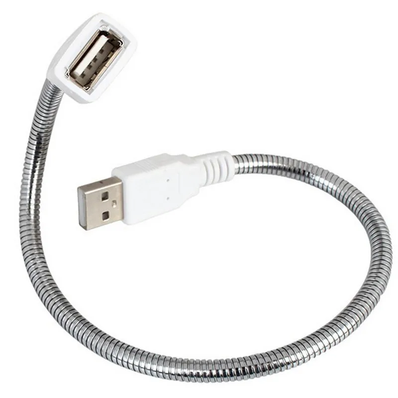 Новые 35 см Гибкие Металлические USB расширение мужчин и женщин Мощность применить