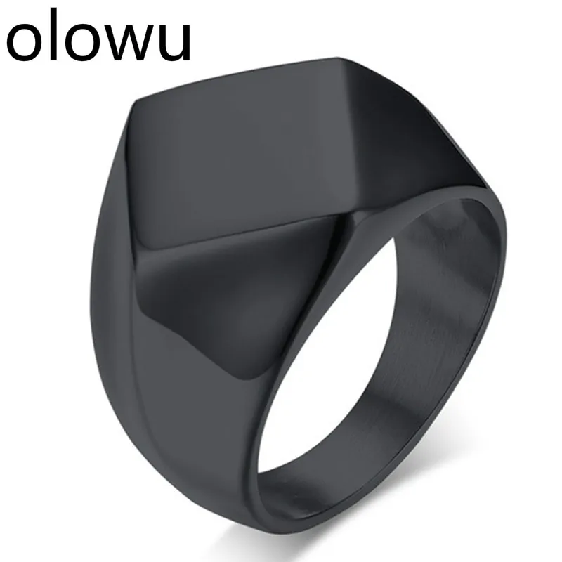 Olowu, модная новинка, мужские обручальные кольца, серебряное кольцо из нержавеющей стали, синие кристаллы, стразы, камень, кольцо для подарка