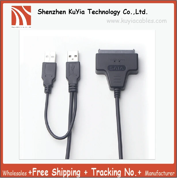 Бесплатная доставка SATA USB 2 0 к 15 + 7Pin кабель передачи данных и питания внешний