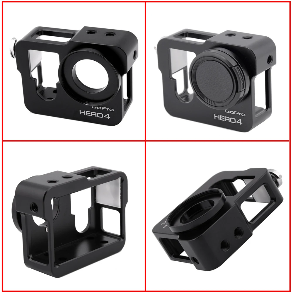 Аксессуары TUYU GoPro HERO4 алюминиевый корпус с рамкой УФ-фильтр EKEN H8R H5S H6S H3R V8s