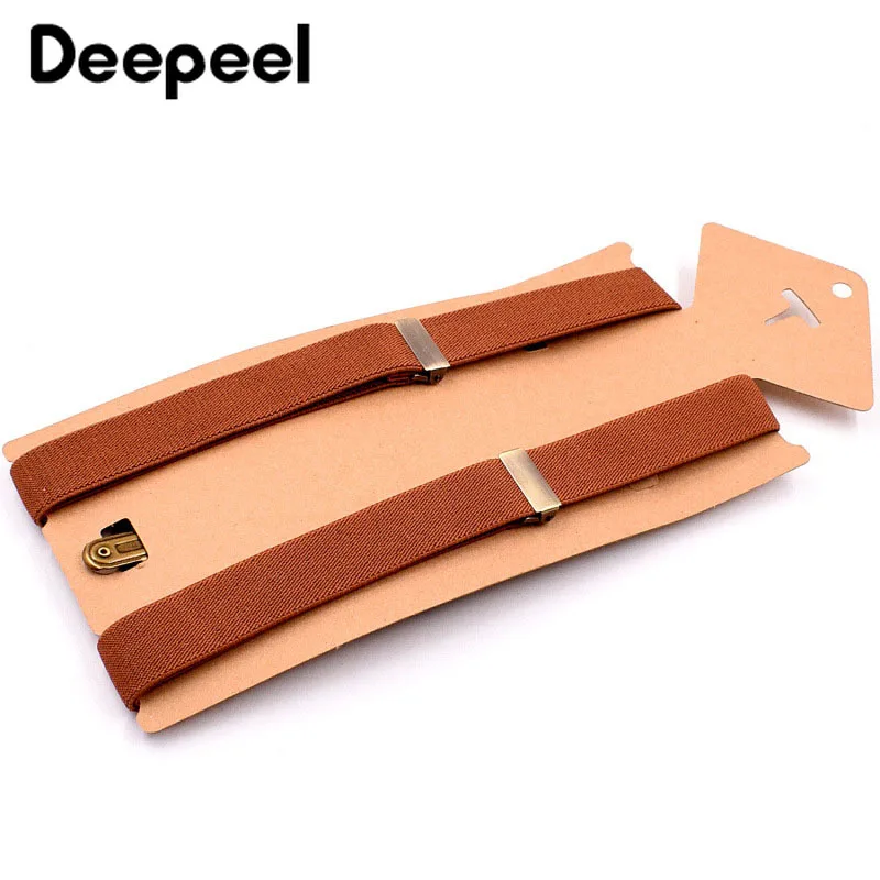 Deepeel 1 шт. 2 5x75 см Ретро стиль Детские подтяжки 3 зажима для брюк искусственная кожа