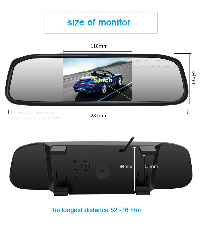 Для Mitsubishi ASX 2011 2012 2013 Беспроводная парковочная камера заднего вида 1280* 720Px