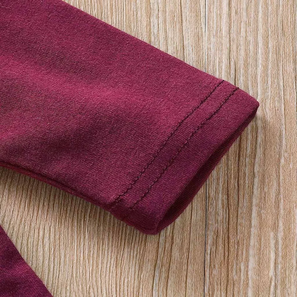 3 шт. футболка с длинными рукавом Штаны для маленьких девочек рубашки бантом