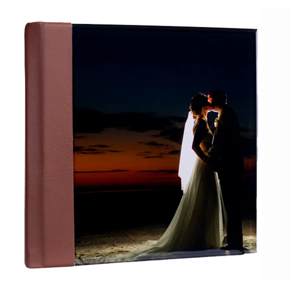 

Acrylic cover flush mount wedding photo albums For Professional Photographer