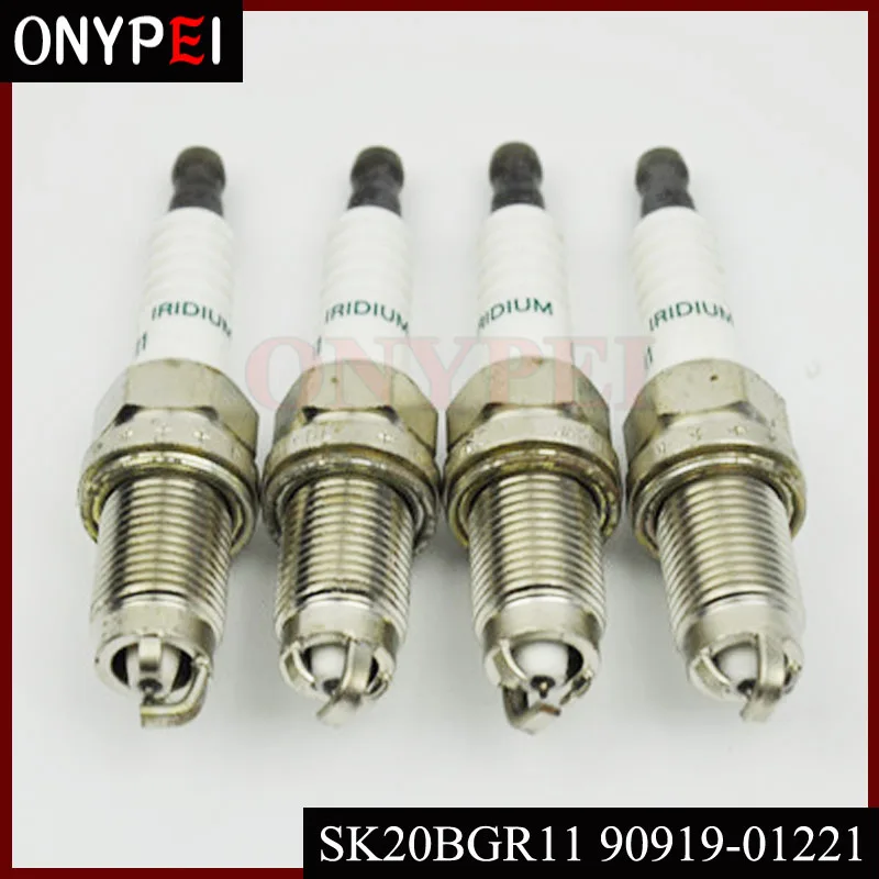 4 шт. иридиевая Свеча зажигания 90919 01221 SK20BGR11 для Toyota Avensis RAV4 Vista чехол 9091901221|plug|plug spark