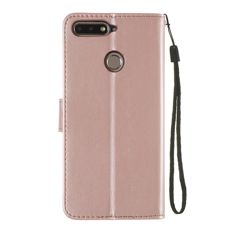 Кожаный чехол-книжка с бумажником для Coque Hawei Y6 2018 телефона Etui Honor 7A 7 A A7 | Мобильные