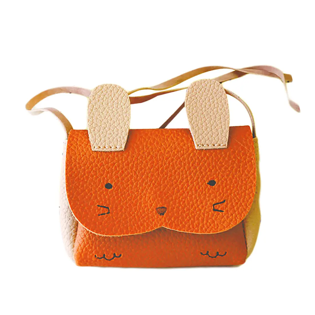 orange Сумка для монетного кошелька для девочек, Детский кошелек, маленькая сумка для монет, милый бант для мыши, Детская сумка для денег, Детская сумка на плечо, кошелек - Цвет: orange
