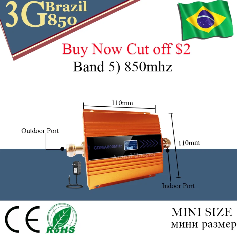 repetidor de sinal celular 850 mhz CDMA 3G mobile cellular signal booster amplificador | Мобильные телефоны и аксессуары